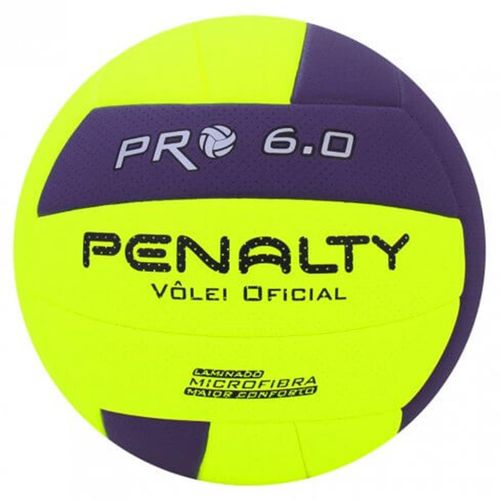 Bola Vôlei Penalty Pro 6.0 X Amarelo/Roxo