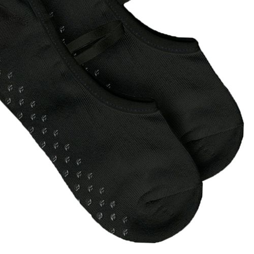 Meia Feminina Selene Sapatilha Pilates Antiderrapante Preto