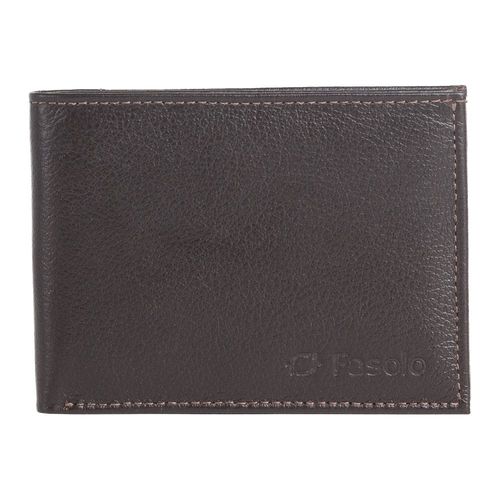 Carteira Masculina de Couro Fasolo Soft Anil H062143 Café