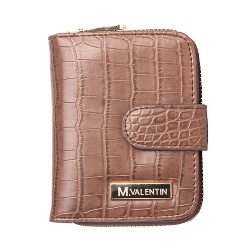 Carteira Feminina Tonin M. Valentin Croco Marrom Claro