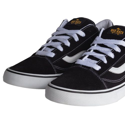 Tênis Unissex Mad Rats Old School Preto/Branco