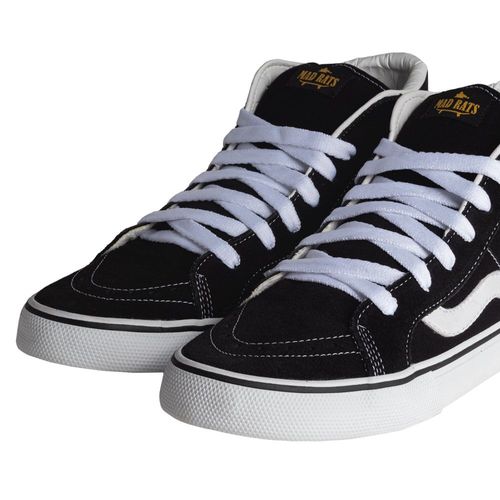 Tênis Unissex Mad Rats Hi Top Old School Preto/branco