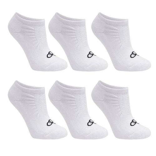Kit 6 Pares de Meia Olympikus Invisível Branco
