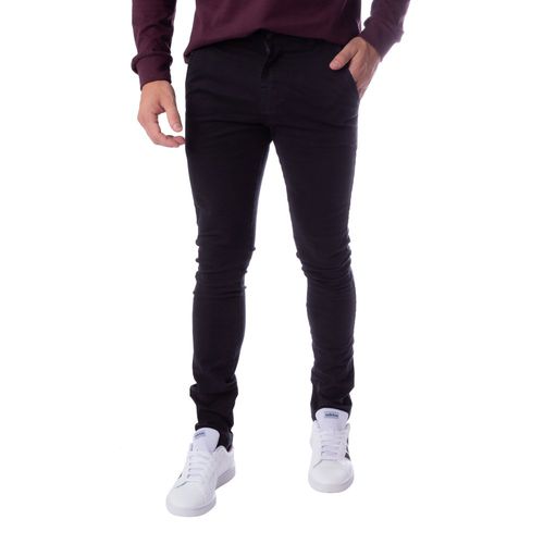 Calça Masculina de Sarja HMO Jeans Skinny Preto