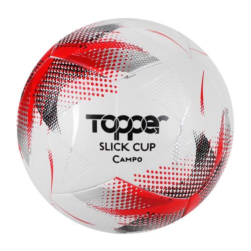 Bola de Futebol de Campo Topper Slick Cup Branco/vermelho