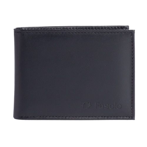 Carteira Masculina Fasolo em Couro Casual H055033 Preto
