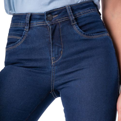 Calça Jeans Feminina Pitt Reta Azul Escuro