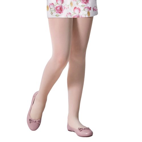 Meia Calça Infantil Selene Fio 40 Opaca Branca
