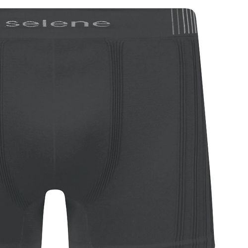 Cueca Boxer Selene Sem Costuras Cinza Escuro