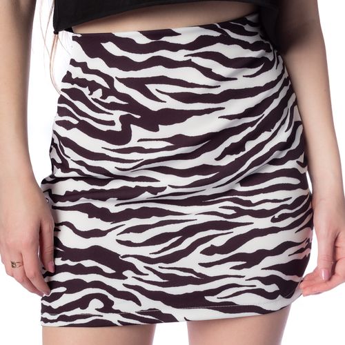 Saia Feminina Nega Rio Estampada Preto/ branco