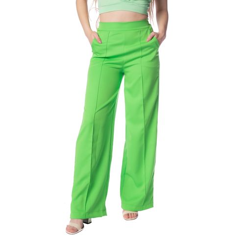 Calça Pantalona Feminina Nega Rio Alfaiataria Verde