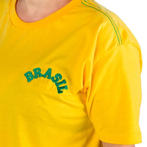 Camiseta de Torcidor do Brasil Unissex Amarelo