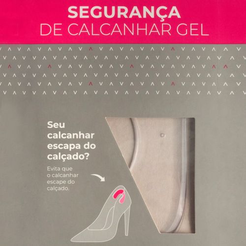 Segurança De Calcanhar Gel Feminino Incolor