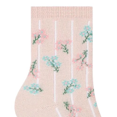 Meia Feminina Selene Cano Longo  Rosa Claro