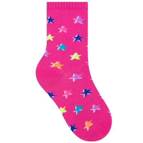 Meia Infantil Selene Estrela Rosa