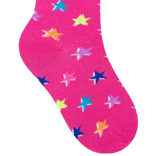 Meia Infantil Selene Estrela Rosa