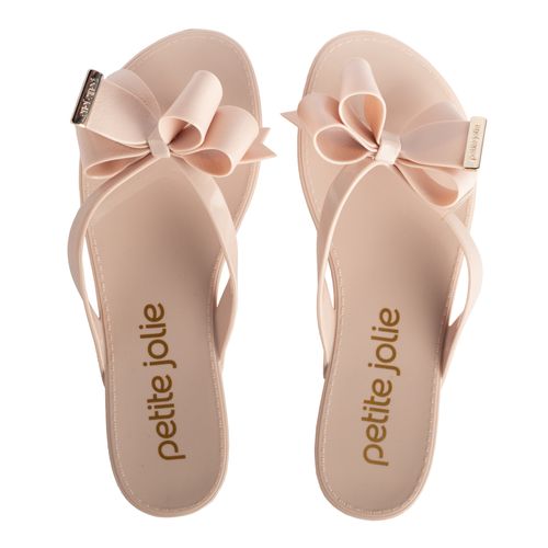 Chinelo feminino Petie Jolie Lucky Nude