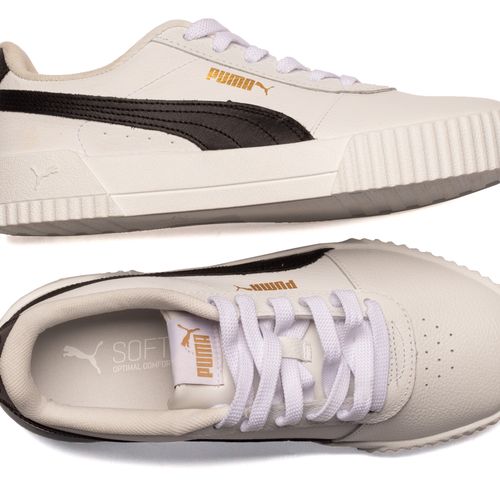Tênis Feminino Puma Carina Branco e Preto