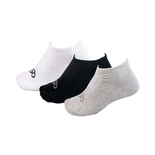 Kit 3 Meias Masculinas Olympikus com Cano Invisível Preto/branco