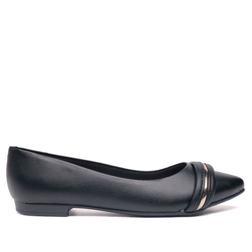 Sapatilha Feminina Casual Beira Rio Napa Preta