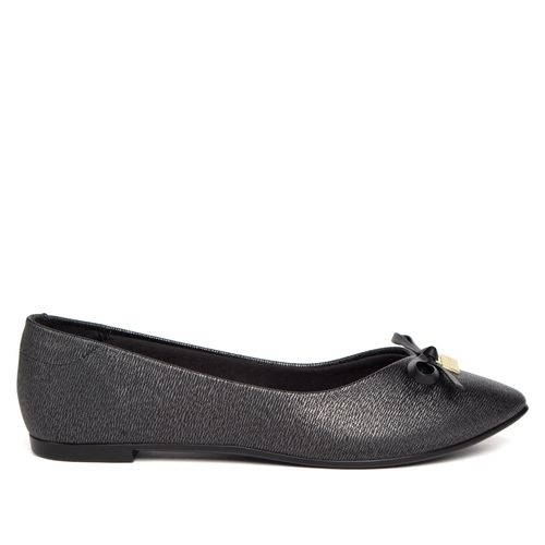 Sapatilha Feminina Moleca Napa Riscada Preta