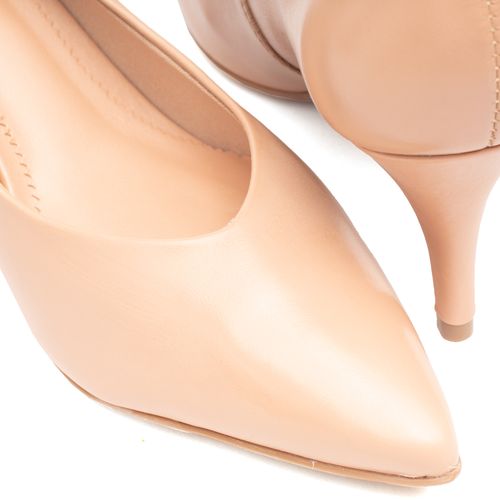 Sapato Feminino Bottero Scarpin de Couro Bege