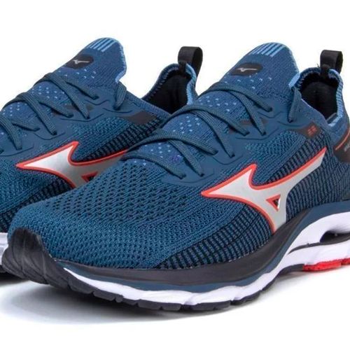 Tênis Masculino Mizuno Wave Mirai 5 Azul Petróleo