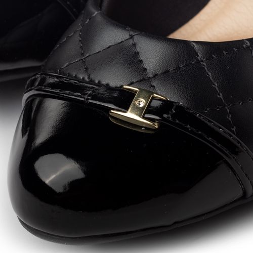 Sapato Feminino Modare Napa Pele Strech Preto