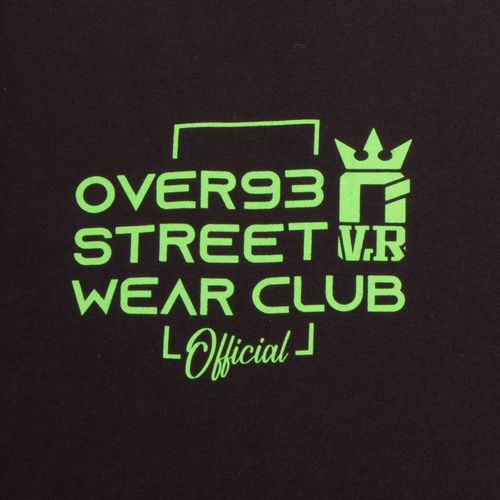 Camiseta Infantil Over Surf Street Club Manga Longa Preta
