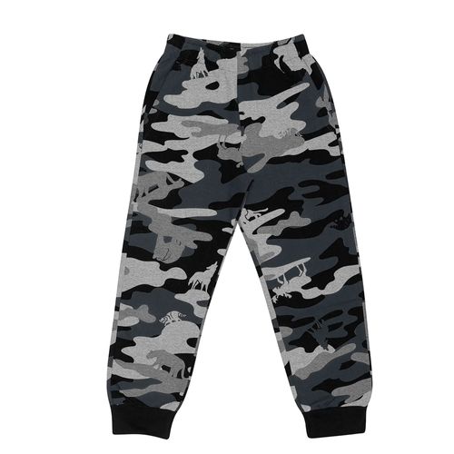 Calça de Moletom Infantil Rovitex Camuflada Preto/cinza