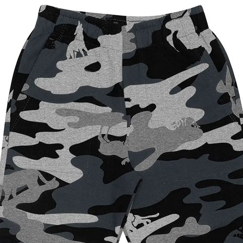 Calça de Moletom Infantil Rovitex Camuflada Preto/cinza