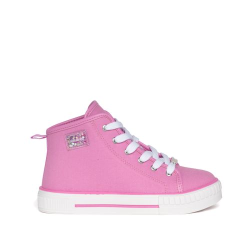 Tênis Infantil Molekinha Cano Médio Lona Rosa
