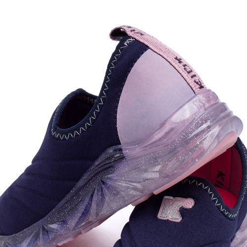 Tênis Infantil Kidy Light Fun com Led Marinho/rosa