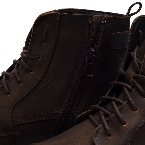 Bota Masculina Democrata Garage Astro Marrom Escuro