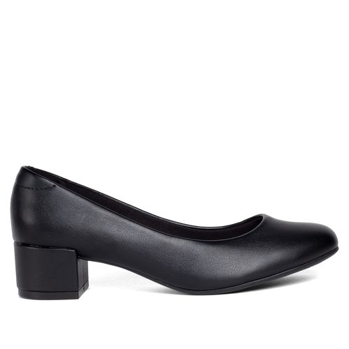 Sapato Feminino Beira Rio Casual Salto Bloco Preto