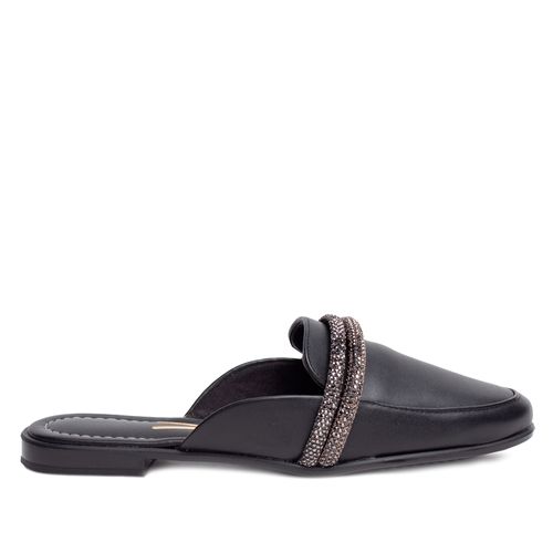 Mule Feminino Vizzano com Strass Preto