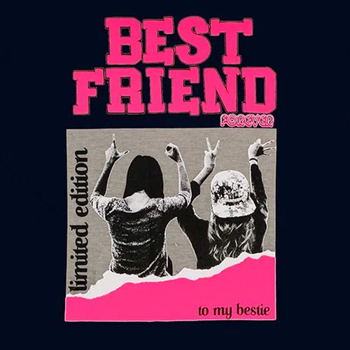 Blusa Infantil Rovitex Manga Longa Best Friend Marinho