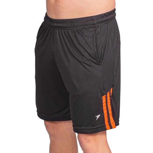 Calção Masculino Poker Prime Com Bolso Preto/laranja