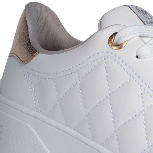 Tênis Feminino Via Marte Flatform Matelassê Branco