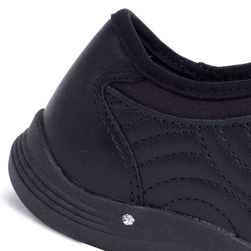 Tênis Feminino Kolosh Casual com Costuras Preto