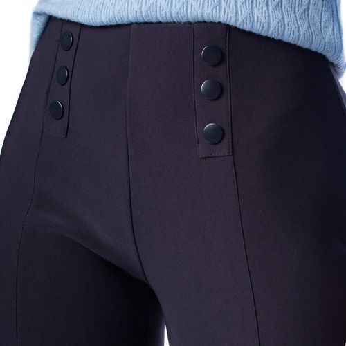 Calça Feminina Facinelli com Botões Marinho