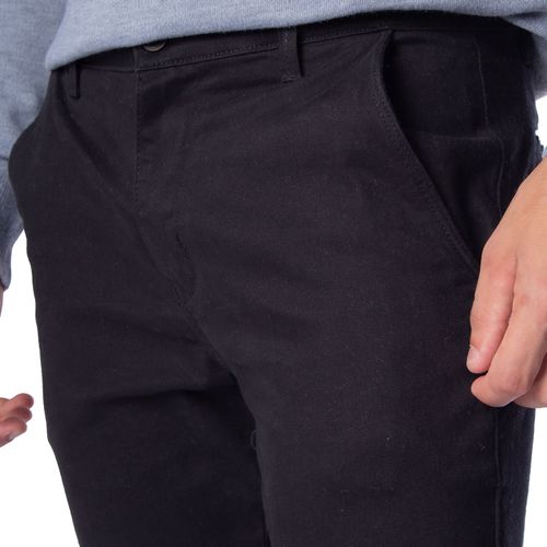 Calça de Sarja Masculina Max Denim Slim Fit Preta