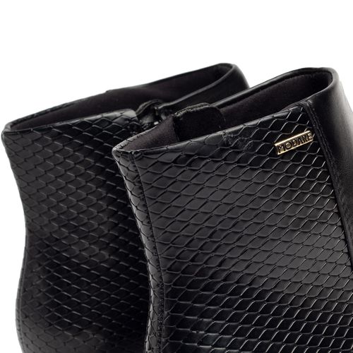 Bota Feminina Modare Cano Curto Snake Preto