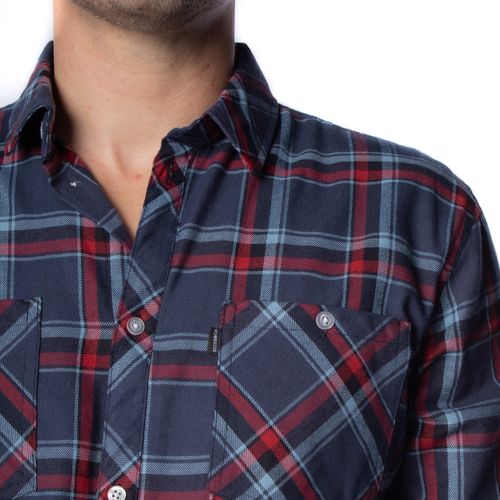 Camisa Masculina Nicoboco Xadrez Marinho