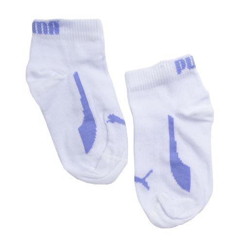 Kit com 2 Meias Puma Bebê Sapatilha Branco/cinza