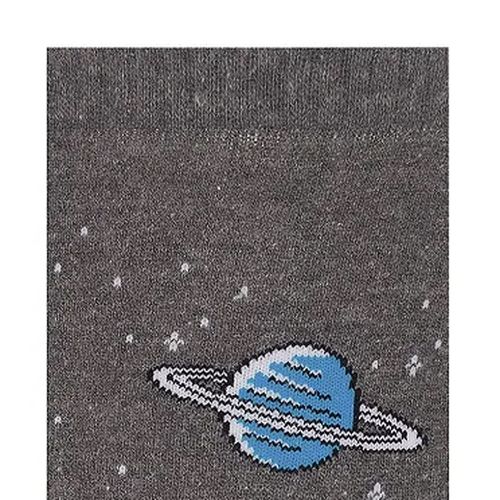Meia Infantil Selene Cano Longo Space Cinza Escuro