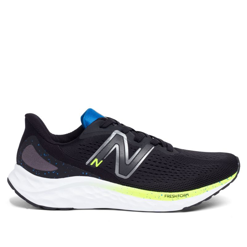 Tenis Masculino New Balance Fresh Foam Arishi V4 Preto verde Lojas Radan Lojas Radan