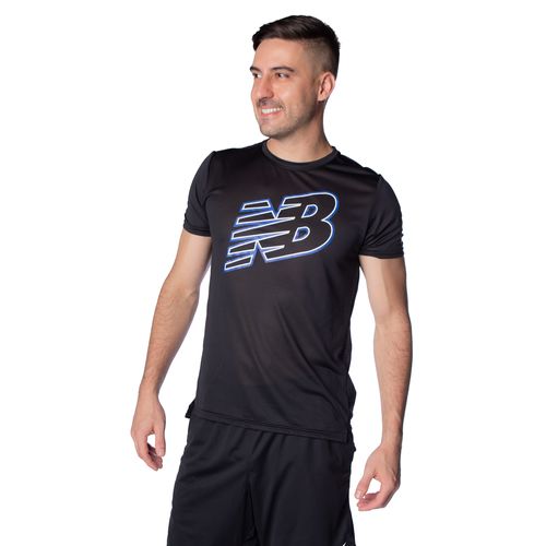 Camiseta Masculina New Balance Accelerate Print Preto