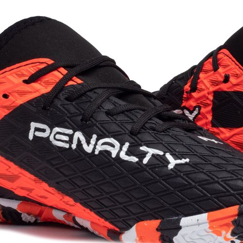 Chuteira Futsal Infantil Penalty RX Locker Preto/coral