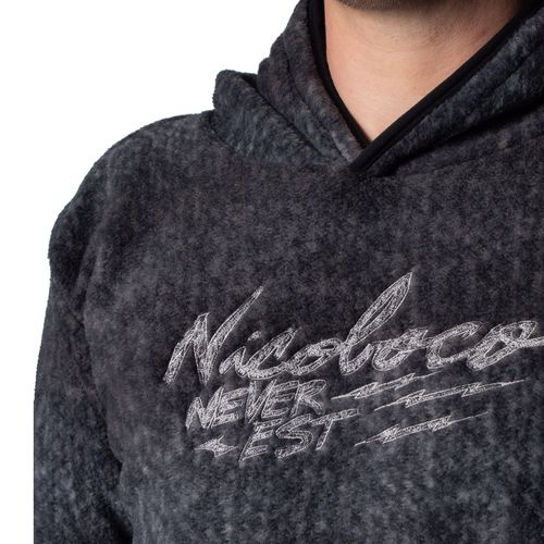 Blusão Masculino Nicoboco Soft com Capuz Preto